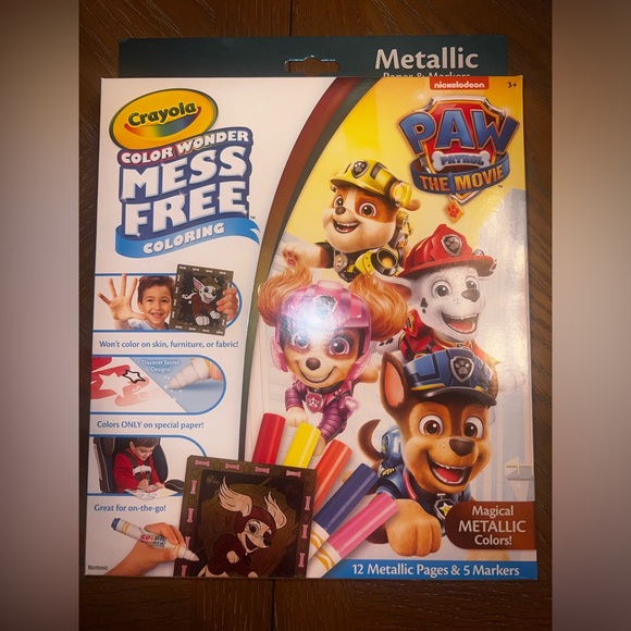 Crayola Paw Patrol Movie Color Wonder Metallic, NEW - Picture 1 of 3